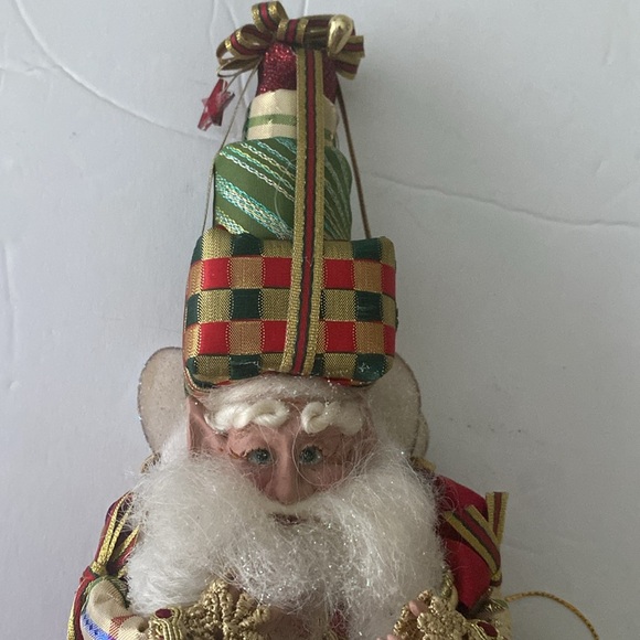 Mark Roberts Christmas Santa Fairy Elf Santa Orn with Presents Kitsch Decoration - Picture 3 of 11